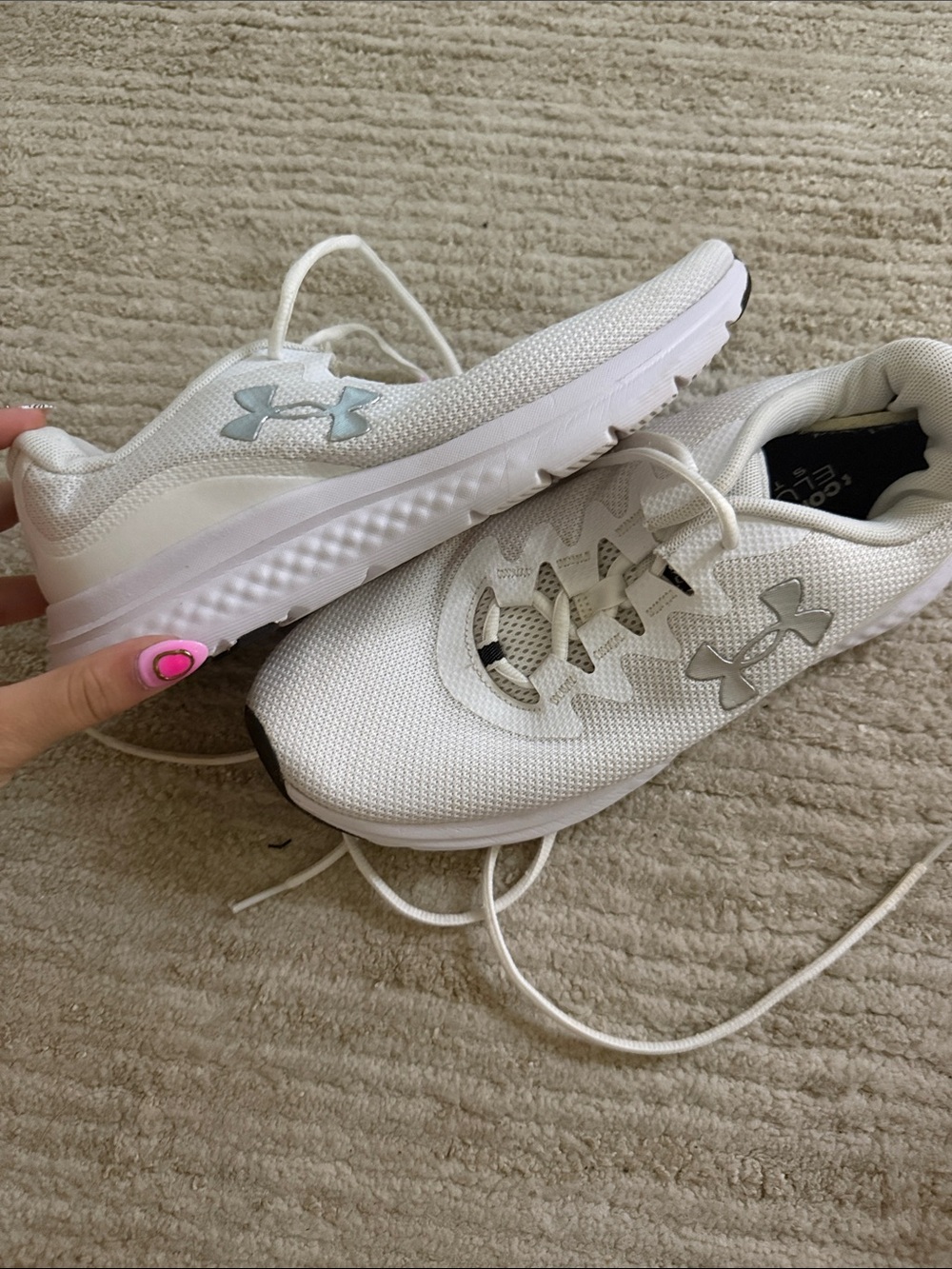 Under Armour White Athletic Sneakers